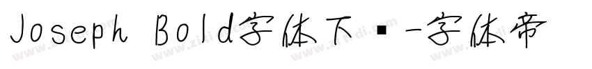 Joseph Bold字体下载字体转换